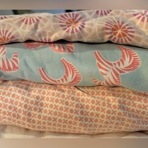 Set of 3 Serena & Lily crib sheets.